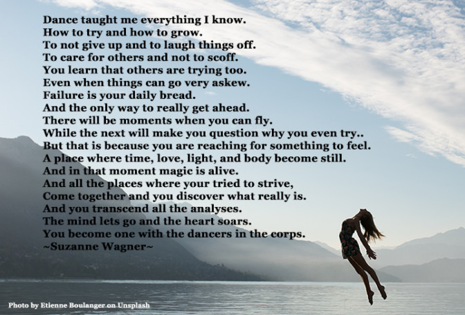 Suzanne Wagner Quote – Dance Taught Me …. | Suzanne Wagner