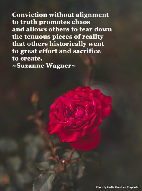 Suzanne Wagner Quote - Conviction without Alignment - Suzanne Wagner